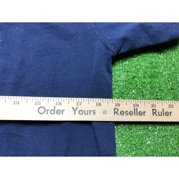 Vintage 90s Winnie The Pooh Women's Embroidered Tee Size Large Blue - Picture 2 of 7